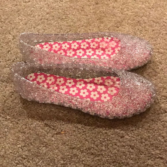 girls jelly flats